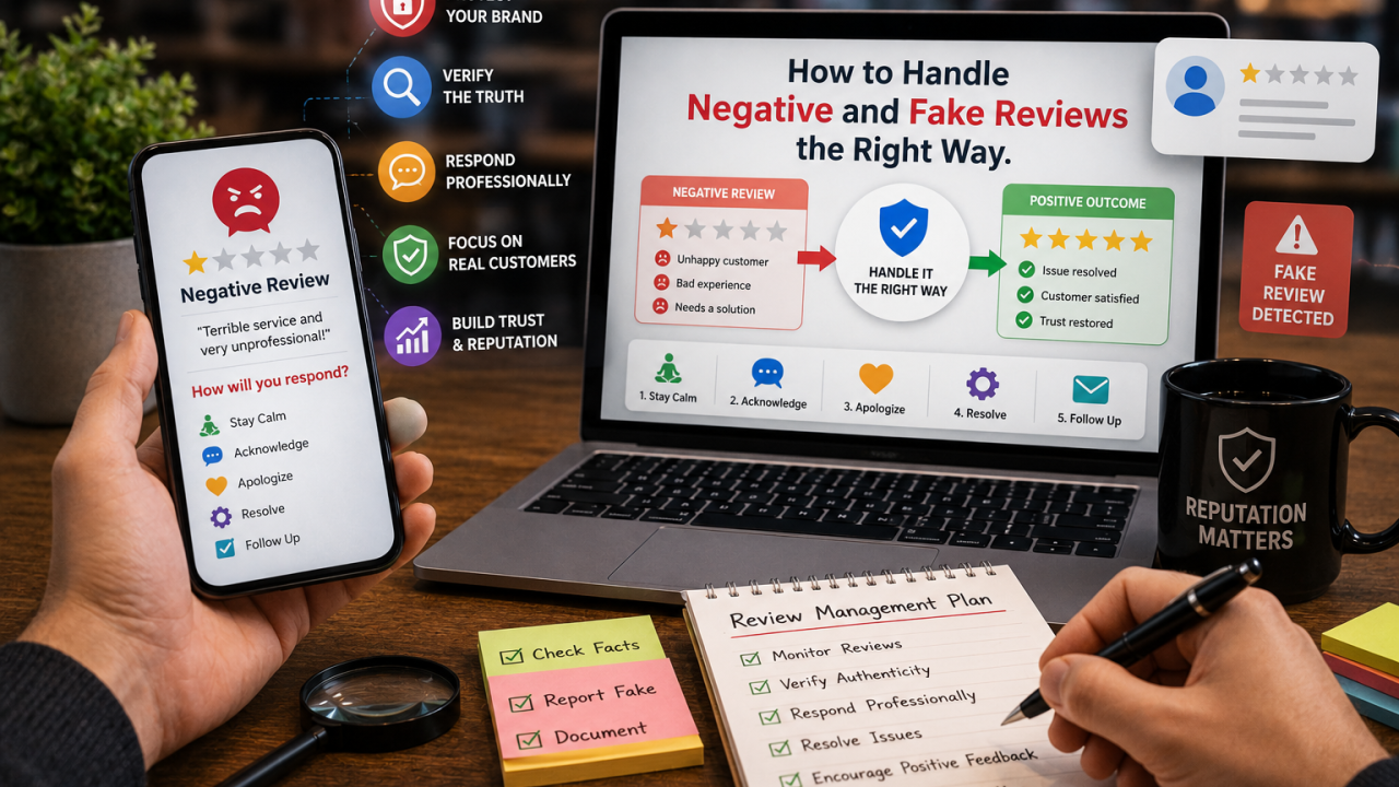 How to Handle Negative and Fake Reviews the Right Way